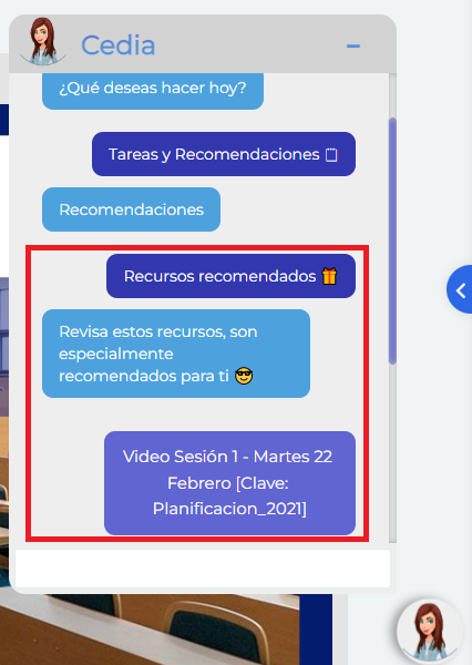 Subopcion recursos recomendados